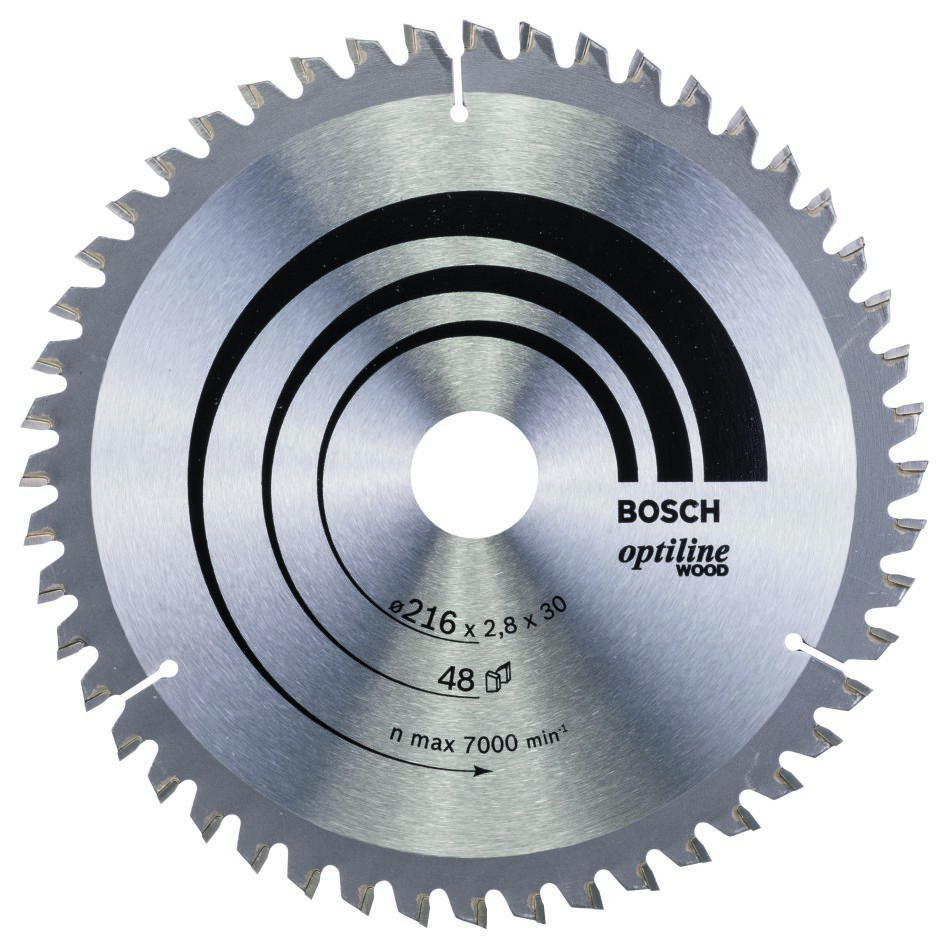 Bosch Professional Accessories 2608640641 Circular saw blade 216 x 30 x 48T Optiline Wood