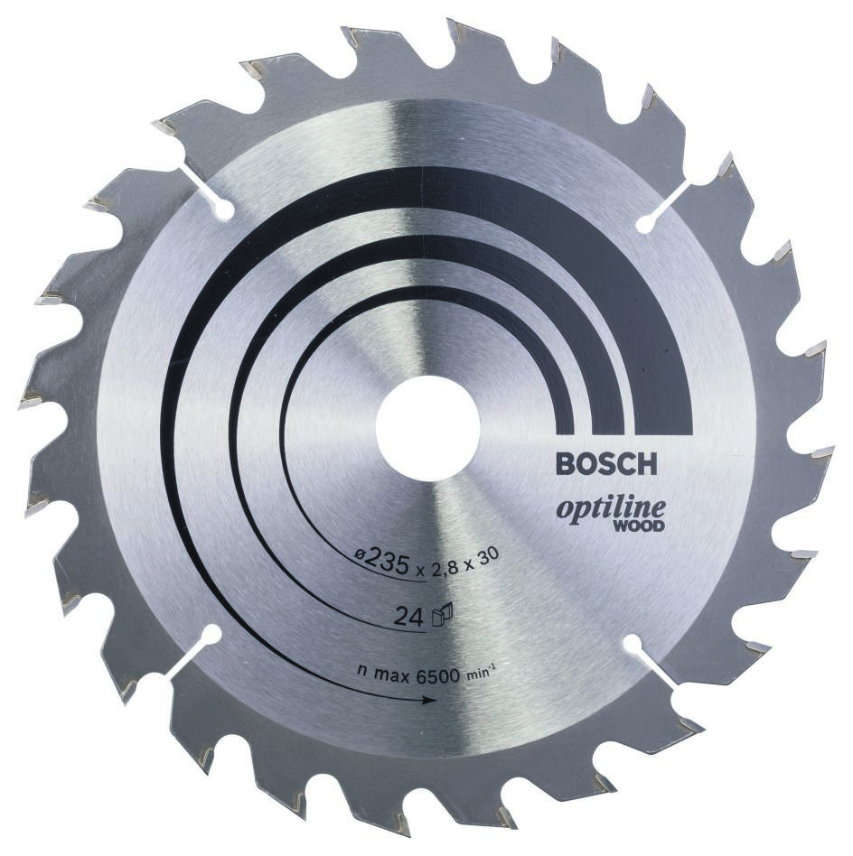 Bosch Professional Accessories 2608640725 Circular saw blade 235 x 30 x 24T Optiline Wood