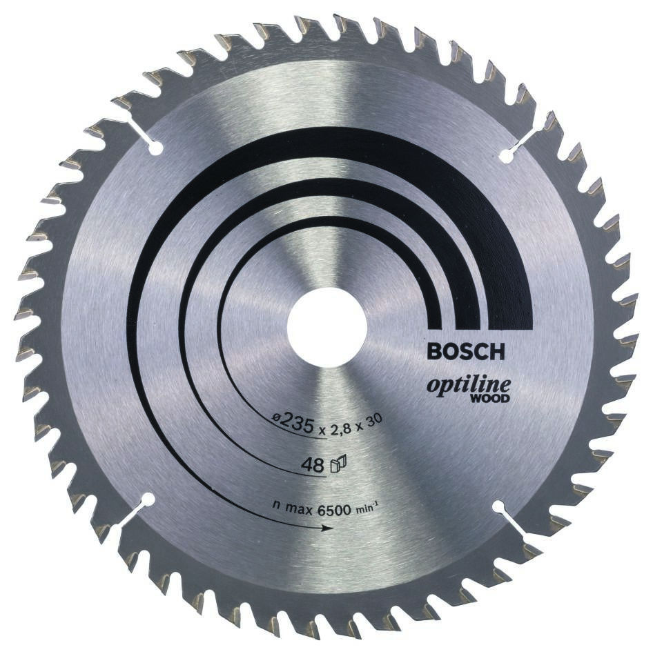 Bosch Professional Accessories 2608640727 Circular saw blade 235 x 30 x 48T Optiline Wood