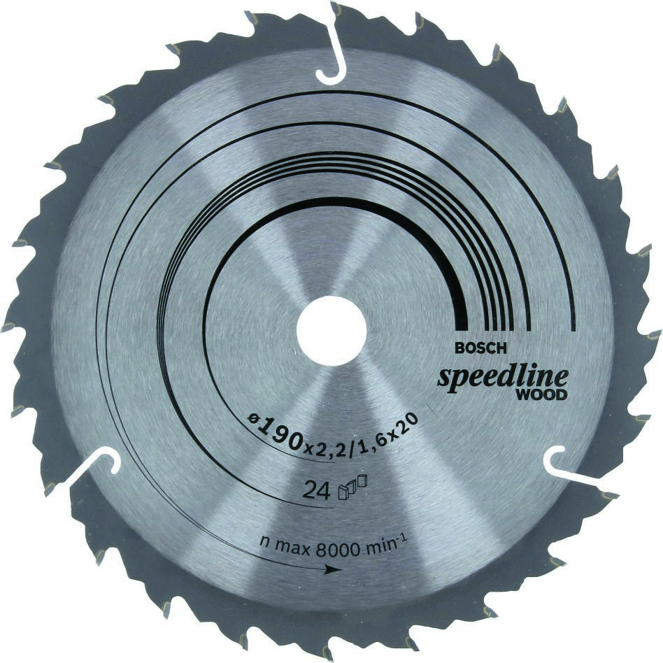 Bosch Professional Accessories 2608640799 Circular saw blade 190 x 20 x 24T Speedline Wood