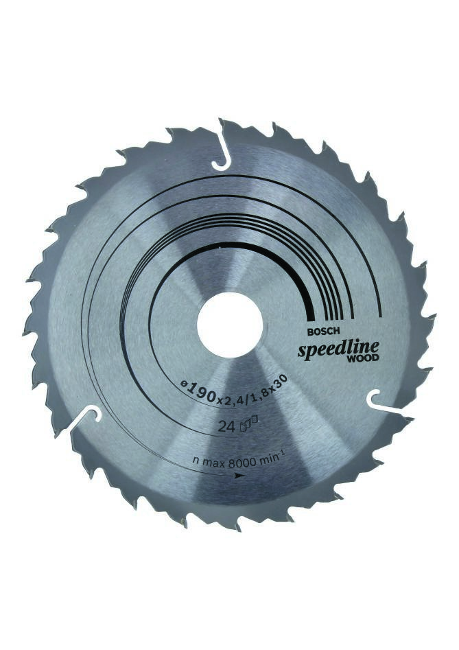 Bosch Professional Accessories 2608640801 Circular saw blade 190 x 30 x 24T Speedline Wood
