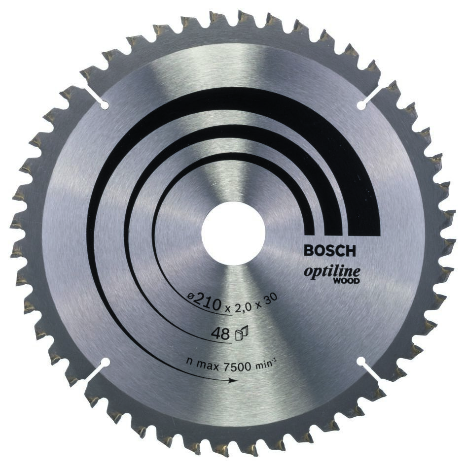 Bosch Professional Accessories 2608640430 Circular saw blade 210 x 30 x 48T Optiline Wood