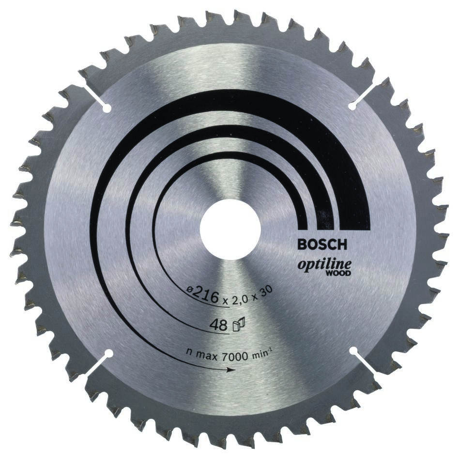 Bosch Professional Accessories 2608640432 Circular saw blade 216 x 30 x 48T Optiline Wood