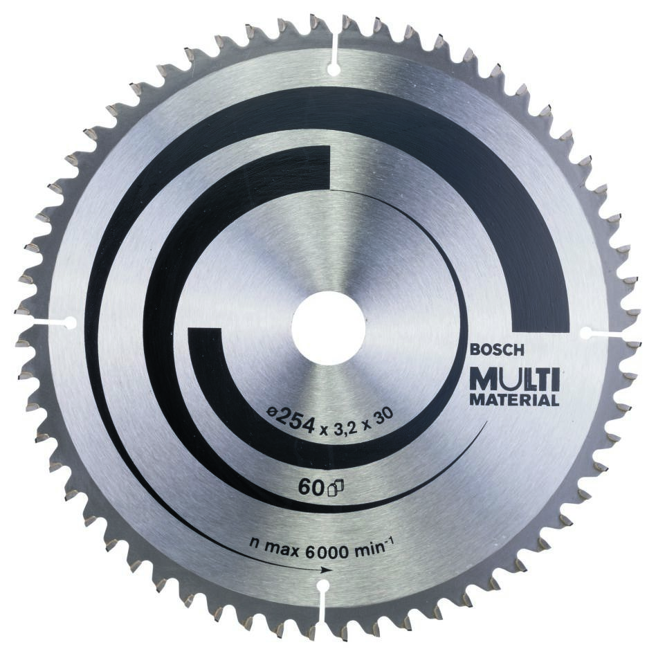 Bosch Professional Accessories 2608640449 Circular saw blade 254 x 30 x 60T Multi Material