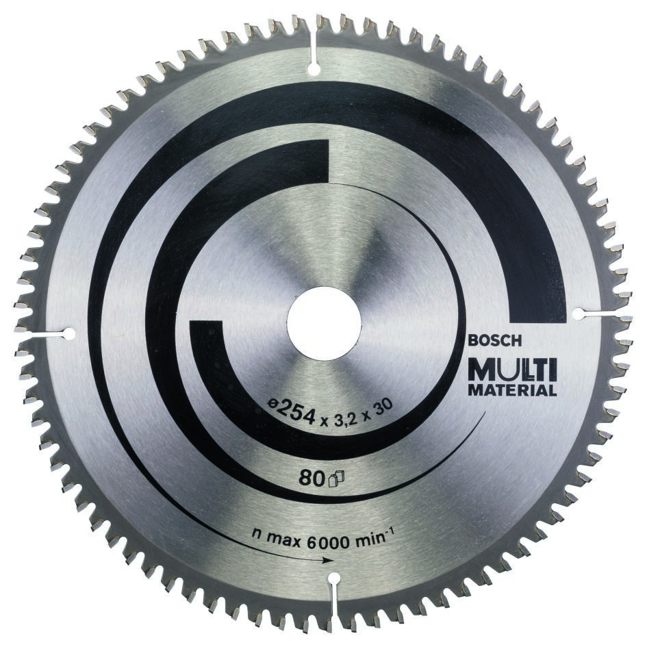 Bosch Professional Accessories 2608640450 Circular saw blade 254 x 30 x 80T Multi Material