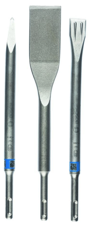 Bosch Professional Accessories 2607019159 3-piece chisel set SDS-plus
