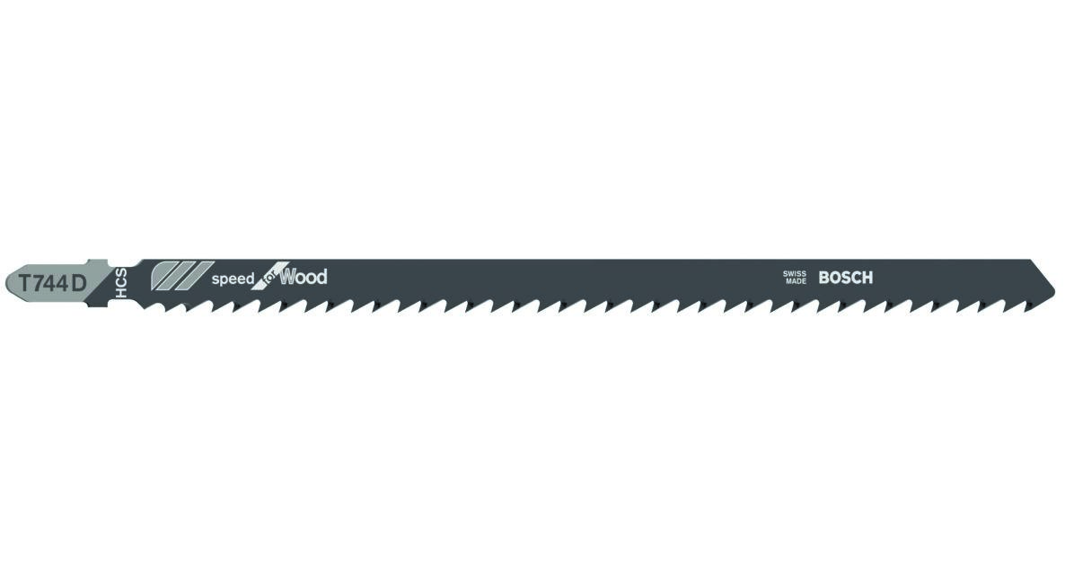 Bosch Professional Accessories 2608663314 Jigsaw blade T 744 D Speed for Wood