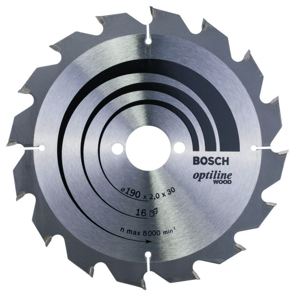 Bosch Professional Accessories 2608641184 Circular saw blade 190 x 30 x 16T Optiline Wood