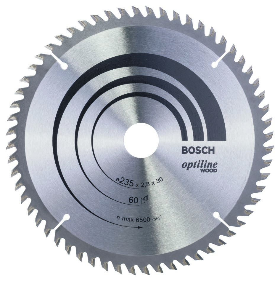Bosch Professional Accessories 2608641192 Circular saw blade 235 x 30 x 60T Optiline Wood