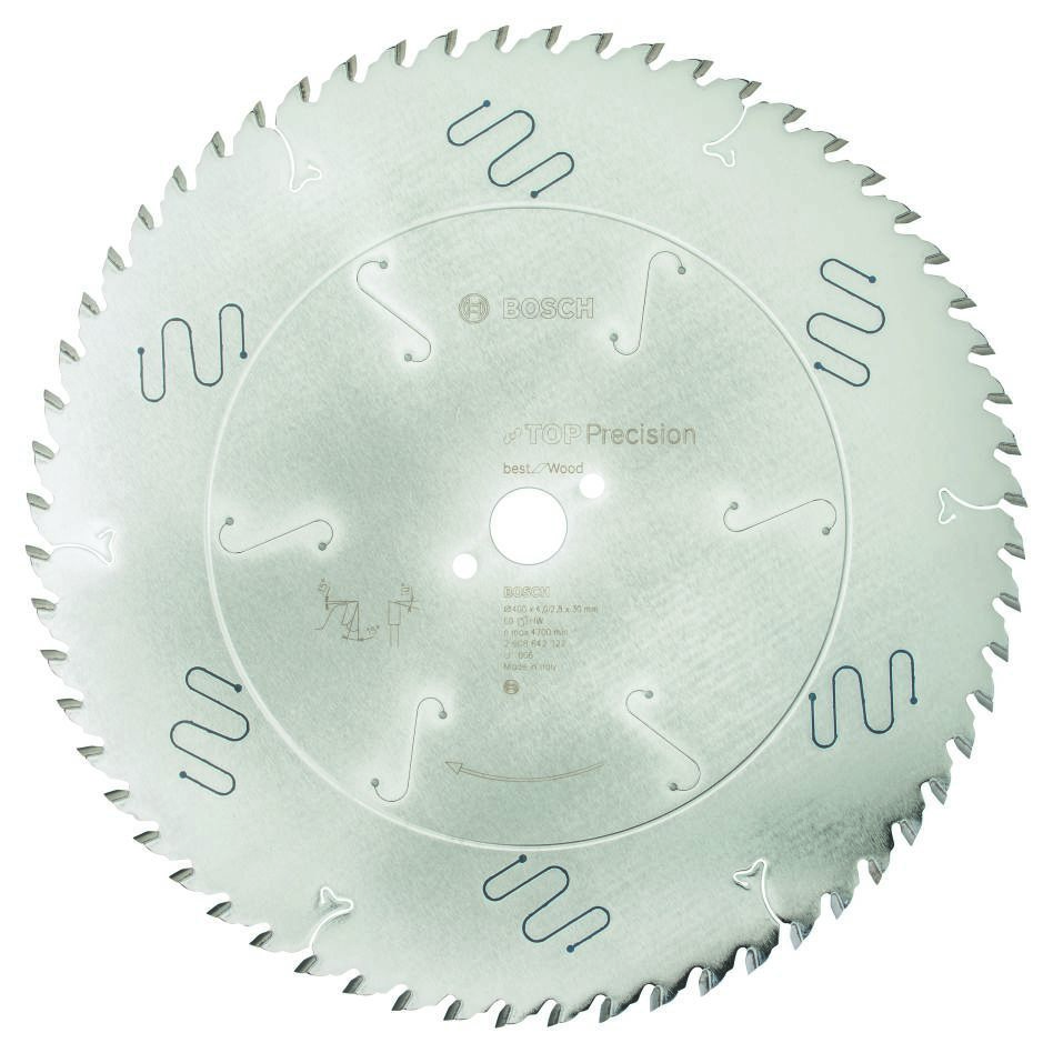 Bosch Professional Accessories 2608642122 Circular saw blade 400 x 30 x 60T Top Precision Best for Wood