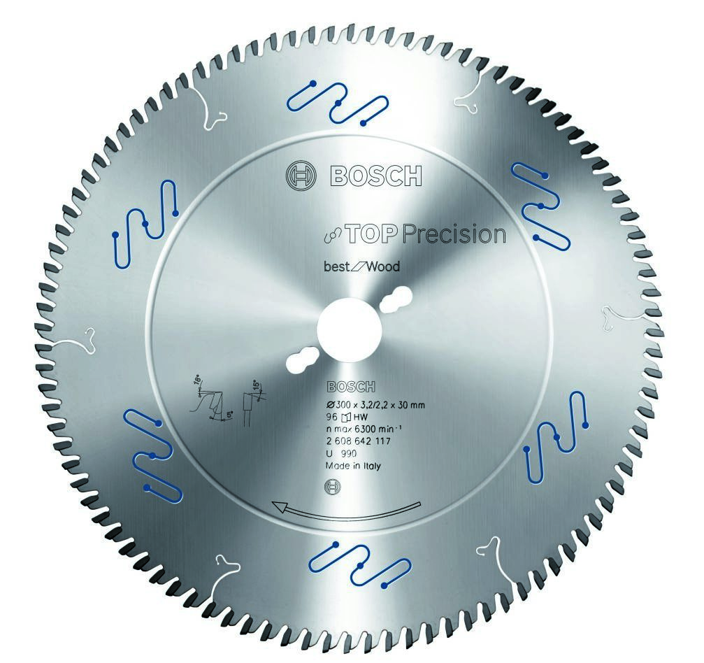 Bosch Professional Accessories 2608642123 Circular saw blade 400 x 30 x 96T Top Precision Best for Wood