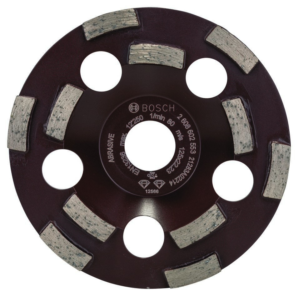 Bosch Professional Accessories 2608602553 Diamond grinding disc Expert for Abrasive 125 x 22.23 x 4.5 mm