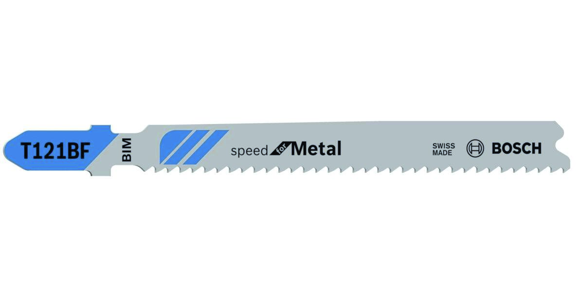 Bosch Professional Accessories 2608636702 Jigsaw blade T 121 BF Speed for Metal