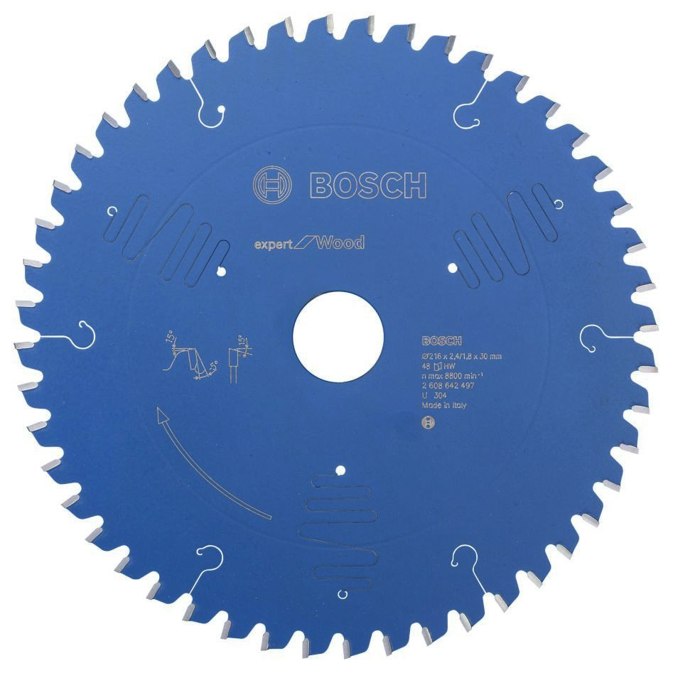 Bosch Professional Accessories 2608642497 Carbide Circular Saw Blade for Wood 216 x 30 x 48T