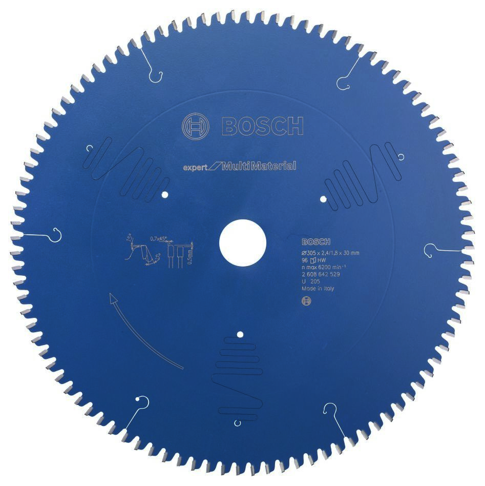 Bosch Professional Accessories 2608642529 Circular saw blade 305 x 30 x 96T Expert for Multi Material