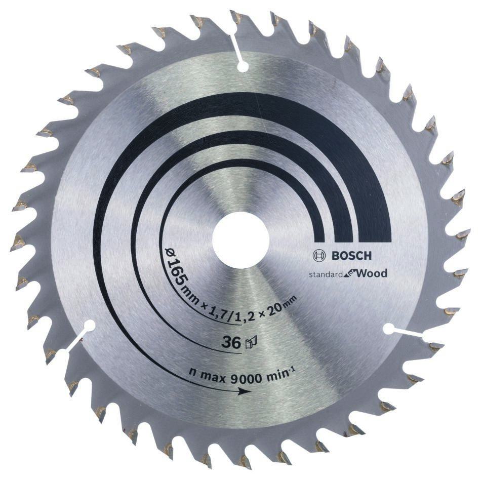 Bosch Professional Accessories 2608642602 Circular saw blade 165 x 20 x 36T Optiline Wood