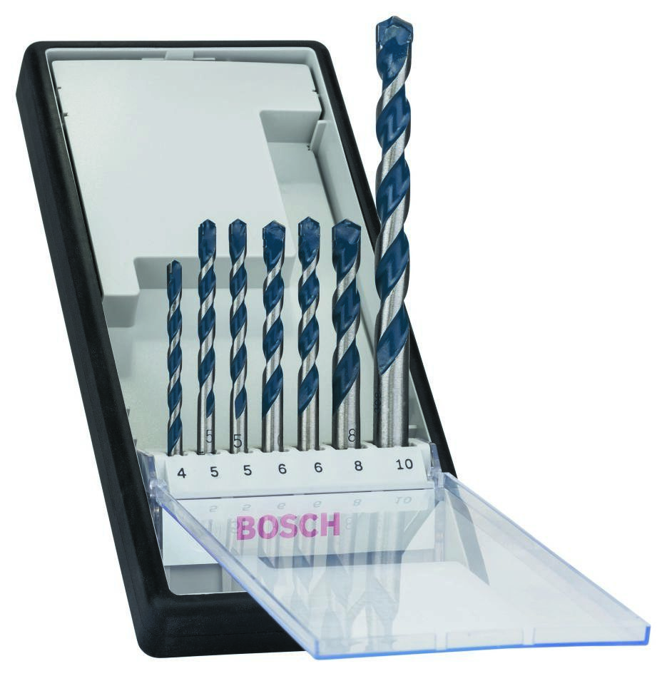 Bosch Professional Accessories 2608588167 7-piece Robust Line concrete drill bit set CYL-5 4, 5, 6, 8, 10 mm