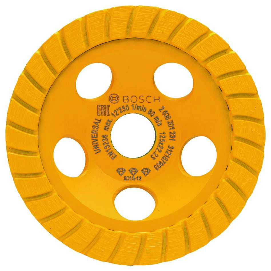 Bosch Professional Accessories 2608201231 Diamond wheel Best for Universal Turbo 125 x 22.23 x 5 mm