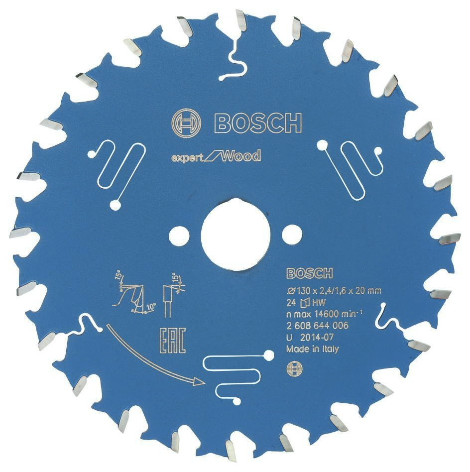 Bosch Professional Accessories 2608644006 Carbide Circular saw blade Expert for Wood 130 x 20 x 24T