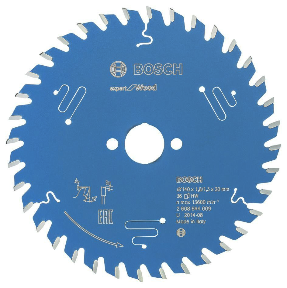 Bosch Professional Accessories 2608644009 Carbide Circular saw blade Expert for Wood 140 x 20 x 36T
