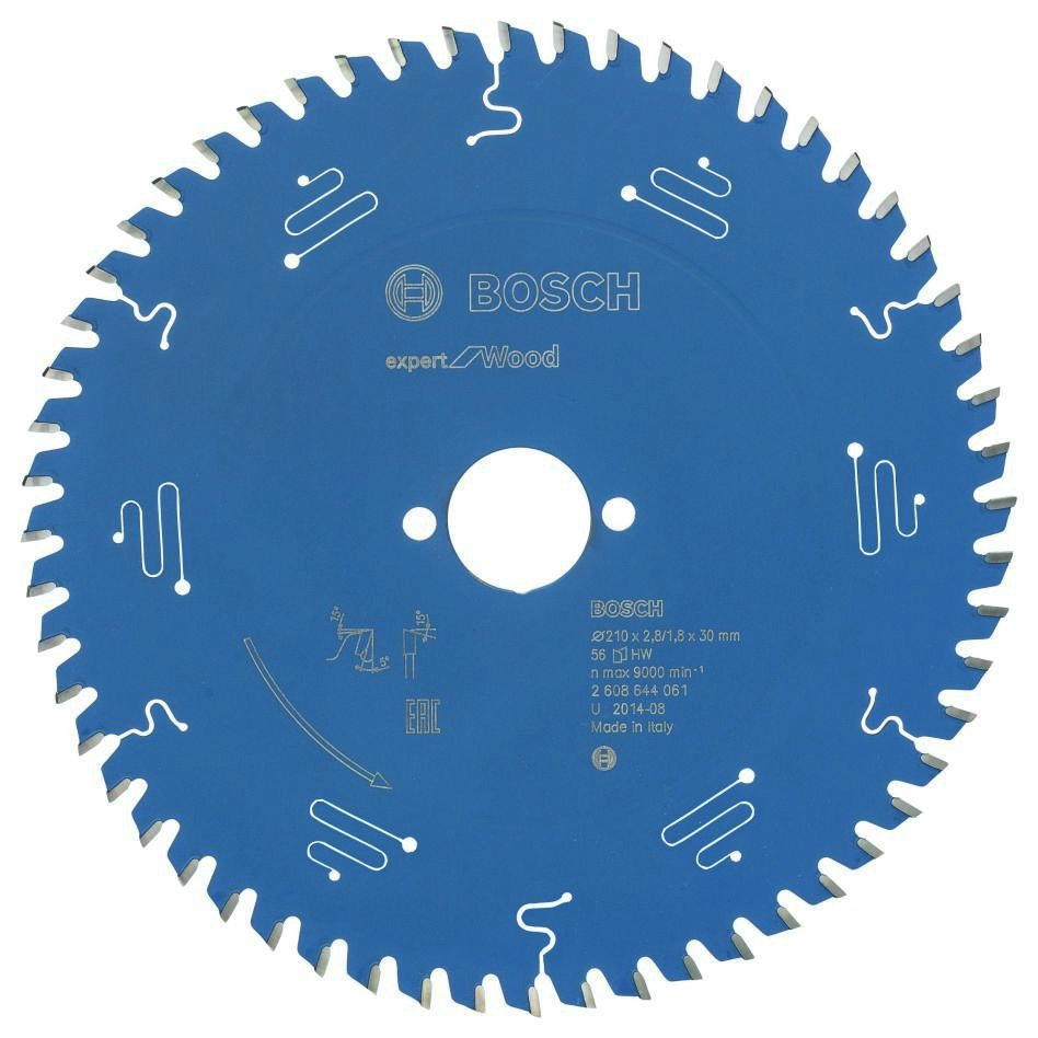 Bosch Professional Accessories 2608644061 Carbide Circular saw blade Expert for Wood 210 x 30 x 56T