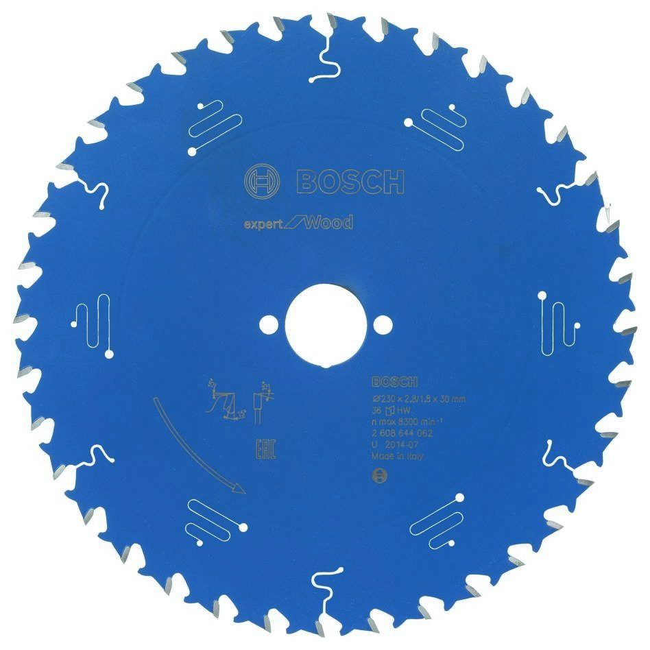 Bosch Professional Accessories 2608644062 Carbide Circular saw blade Expert for Wood 230 x 30 x 36T