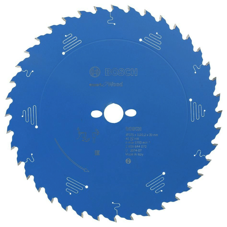 Bosch Professional Accessories 2608644072 Carbide Circular saw blade Expert for Wood 335 x 30 x 40T