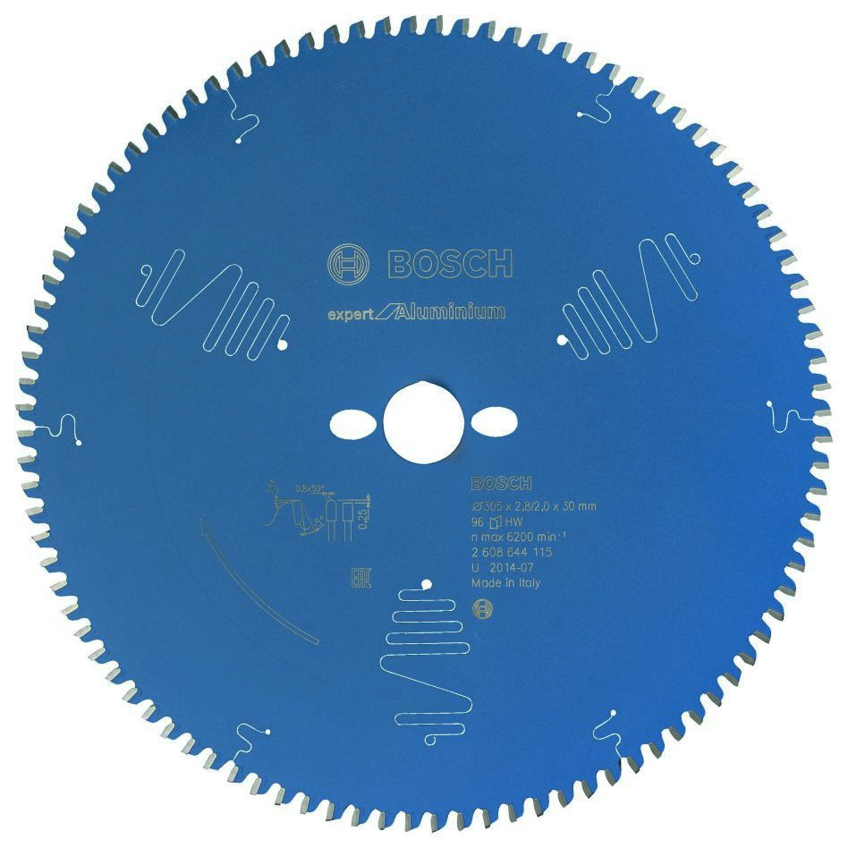 Bosch Professional Accessories 2608644115 Carbide Circular saw blade Expert for Aluminum 305 x 30 x 96T