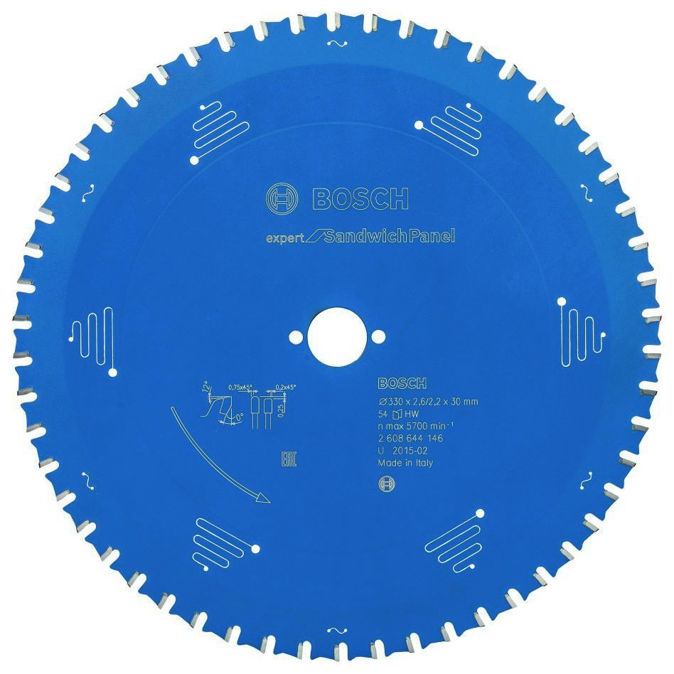 Bosch Professional Accessories 2608644146 Carbide Circular saw blade Expert for Sandwich Panel 330 x 30 x 54T