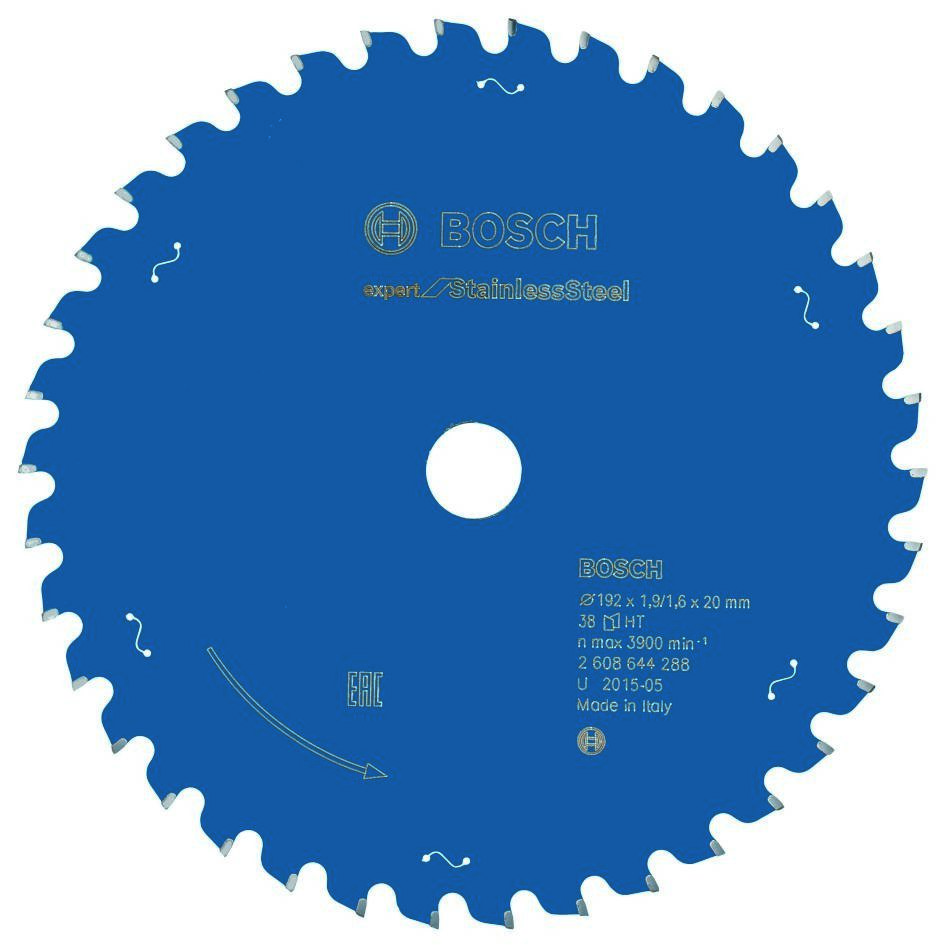 Bosch Professional Accessories 2608644288 Carbide Circular saw blade Expert for Stainless Steel 192 x 20 x 38T