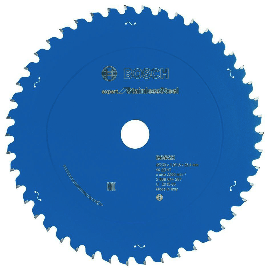 Bosch Professional Accessories 2608644287 Carbide Circular saw blade Expert for Stainless Steel 230 x 25.4 X 46T