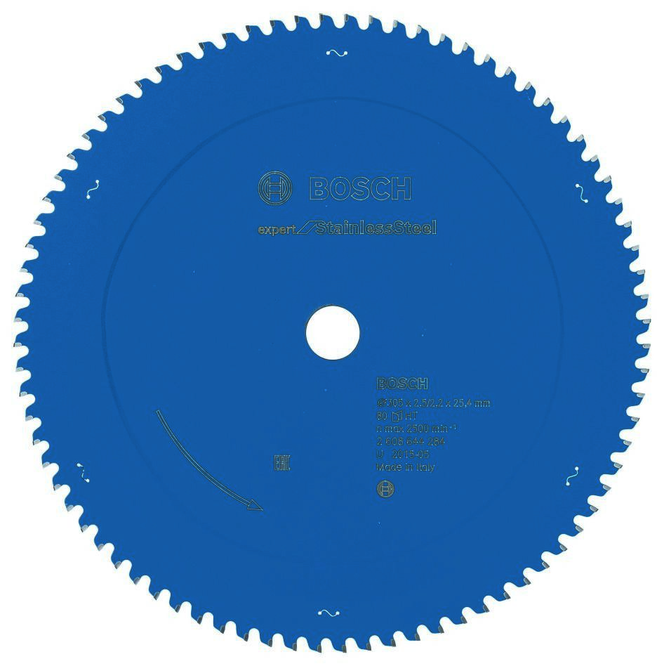 Bosch Professional Accessories 2608644284 Carbide Circular saw blade Expert for Stainless Steel 305 x 25.4 x 80T