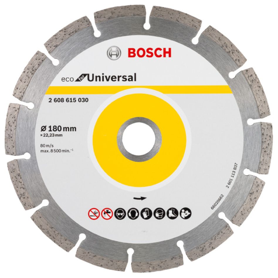 Bosch Professional Accessories 2608615030 Diamond disc Universal Bosch Line 180x22,23x2,2x7