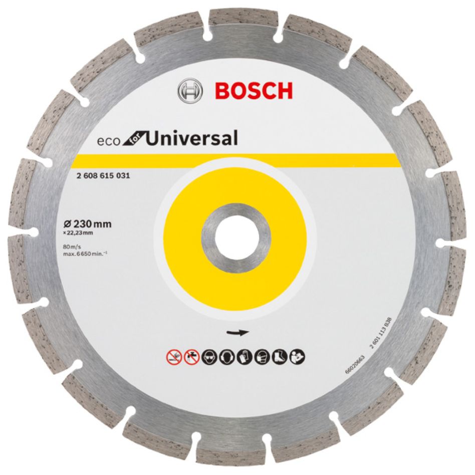 Bosch Professional Accessories 2608615031 Diamond disc Universal Bosch Line 230x22,23x2,6x7