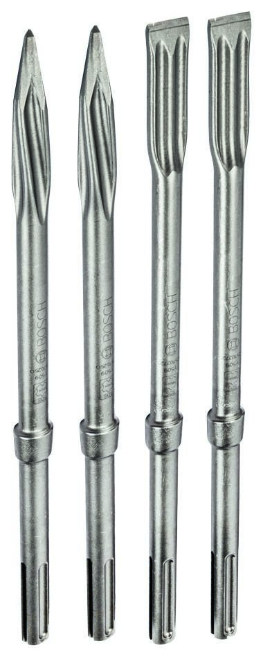 Bosch Professional Accessories 2607017368 Professional chisel set SDS-Max - 2 x RTEC point chisel 2 x RTEC flat chisel
