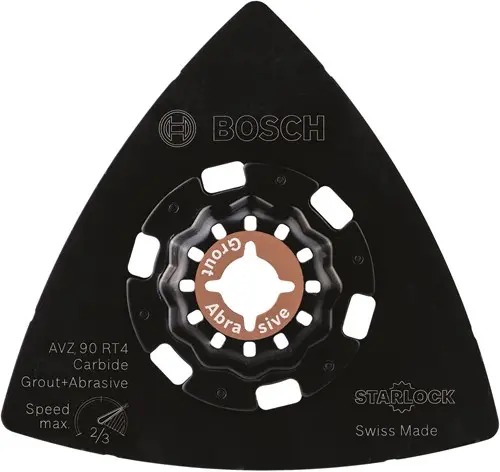 Bosch Professional Accessories 2609256F02 Starl AVZ 90 RT4 Delta sanding pad