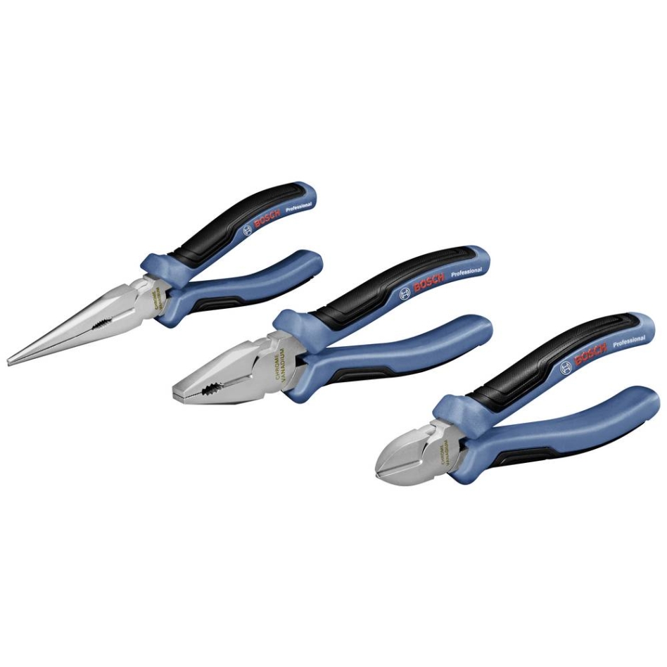Bosch Professional Accessories 1600A016BG Pliers set 3 piece Professional