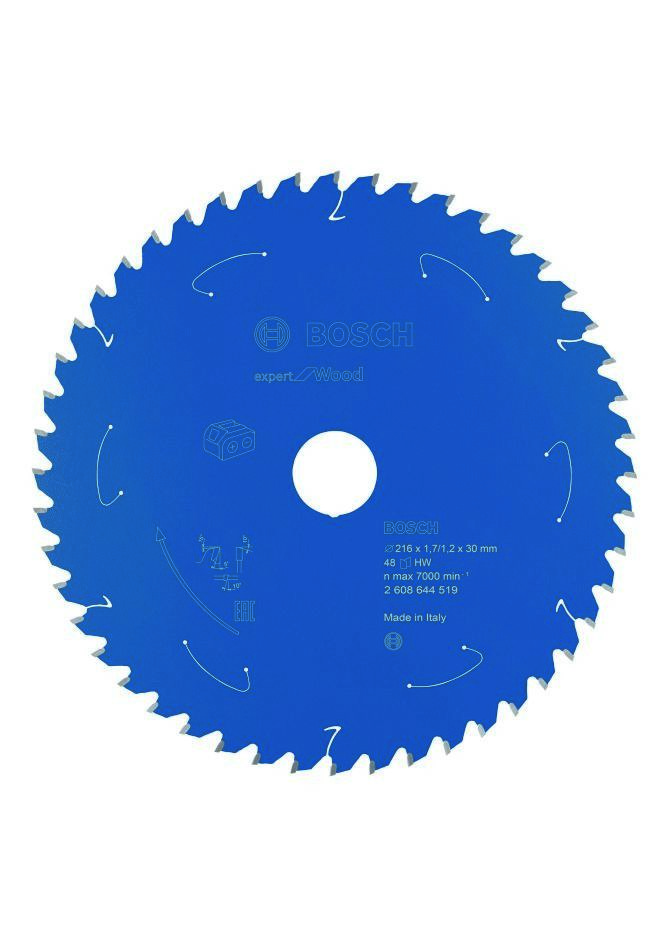 Bosch Professional Accessories 2608644519 Carbide Circular saw blade Wood Expert for cordless saws 216 x 30 x T48