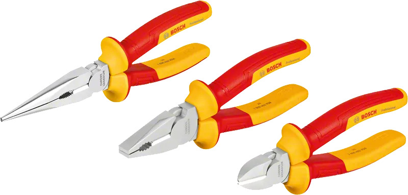 Bosch Professional Accessories 1600A02NG0 Pliers set VDE 3-piece