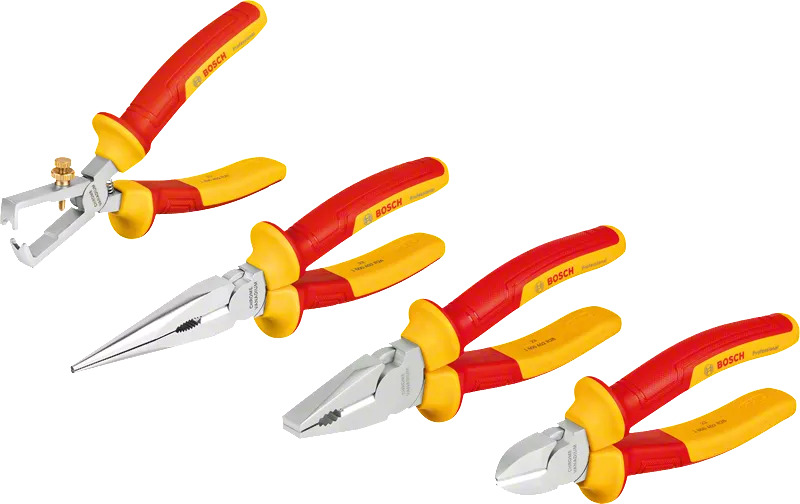 Bosch Professional Accessories 1600A02NG1  Pliers set VDE 4-piece
