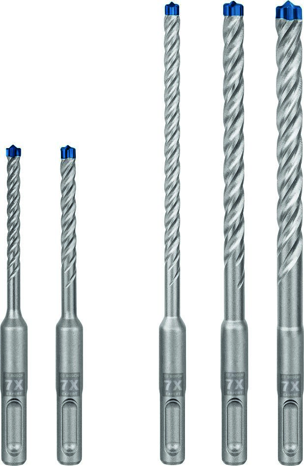 Bosch Professional Accessories 2608900197 Expert SDS plus-7X hammer drill bit set 5/6/6/8/10 mm 5-piece