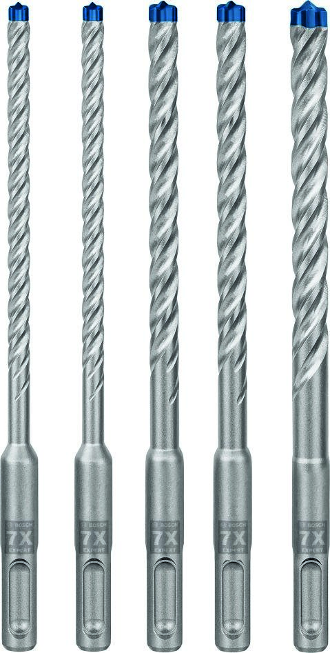 Bosch Professional Accessories 2608900198 Expert SDS plus-7X hammer drill bit set 6/6/8/8/10 mm 5-piece