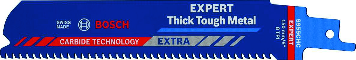 Bosch Professional Accessories 2608900367 Expert 'Thick Tough Metal' S 955 CHC reciprocating saw blade 10-parts