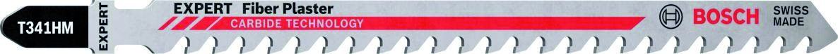 Bosch Professional Accessories 2608900564 Expert ''Fiber Plaster'' T 341 HM jigsaw blade 3-part