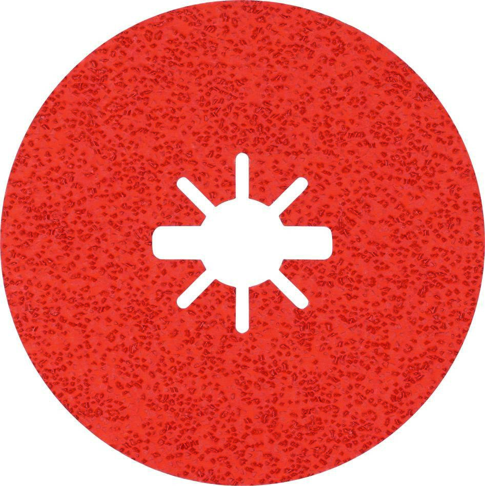 Bosch Professional Accessories 2608621824 Expert R782 X-LOCK ceramic prismatic fibre sanding disc 125 mm, 22.23 mm, K36