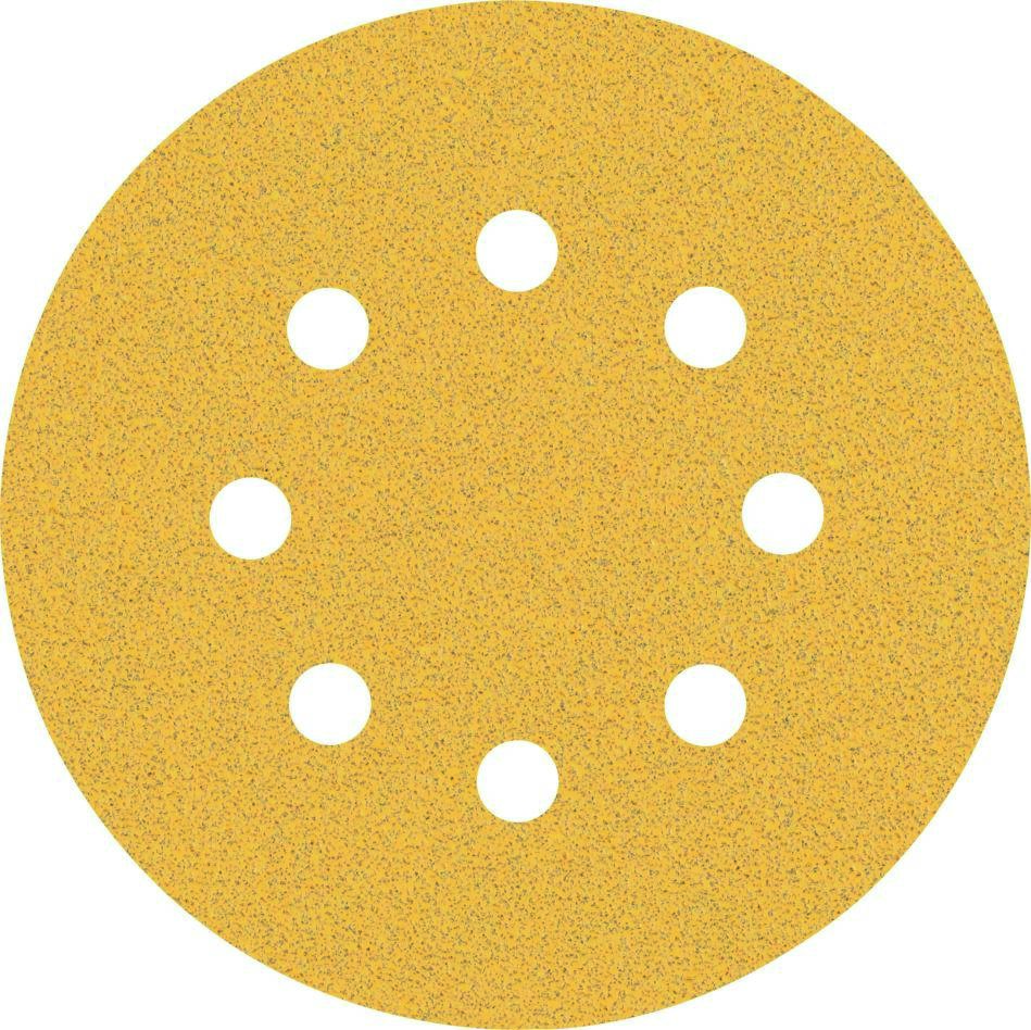 Bosch Professional Accessories 2608900805 Expert C470 abrasive paper with 8 holes for random orbit sanders 125 mm, K80 5 pieces
