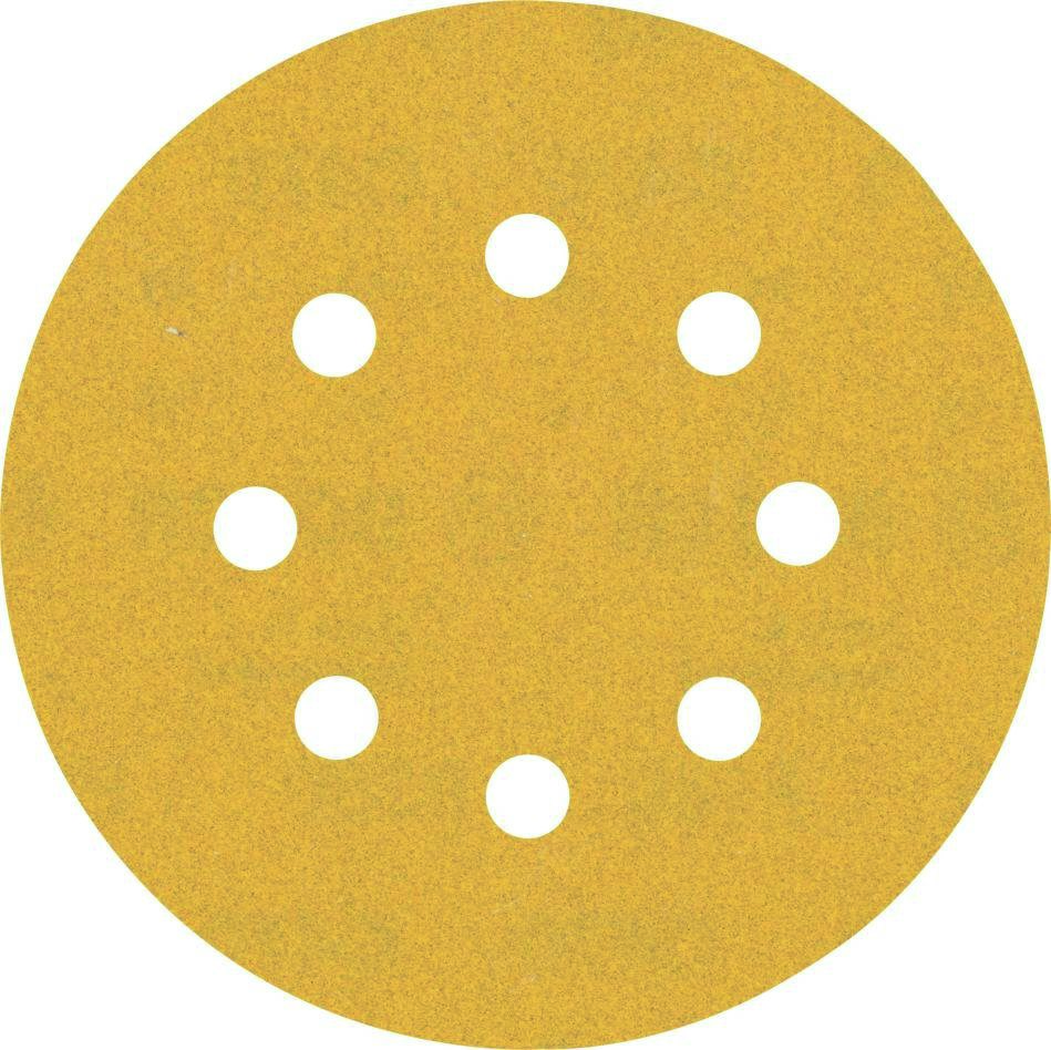 Bosch Professional Accessories 2608900808 Expert C470 abrasive paper with 8 holes for random orbit sanders 125 mm, K180 5 pieces