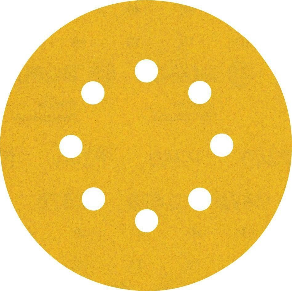 Bosch Professional Accessories 2608900809 Expert C470 abrasive paper with 8 holes for random orbit sanders 125 mm, K240 5 pieces