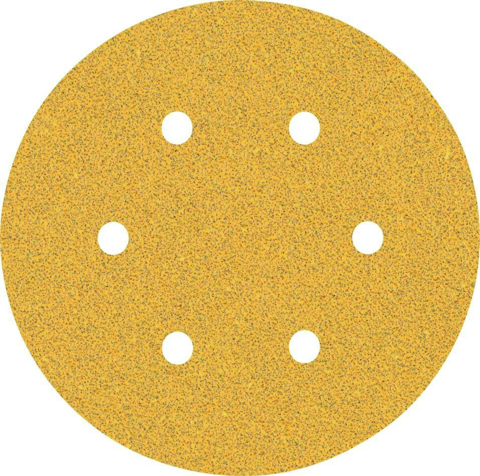 Bosch Professional Accessories 2608900814 Expert C470 abrasive paper with 6 holes for random orbit sanders 150 mm, K60 5 pieces