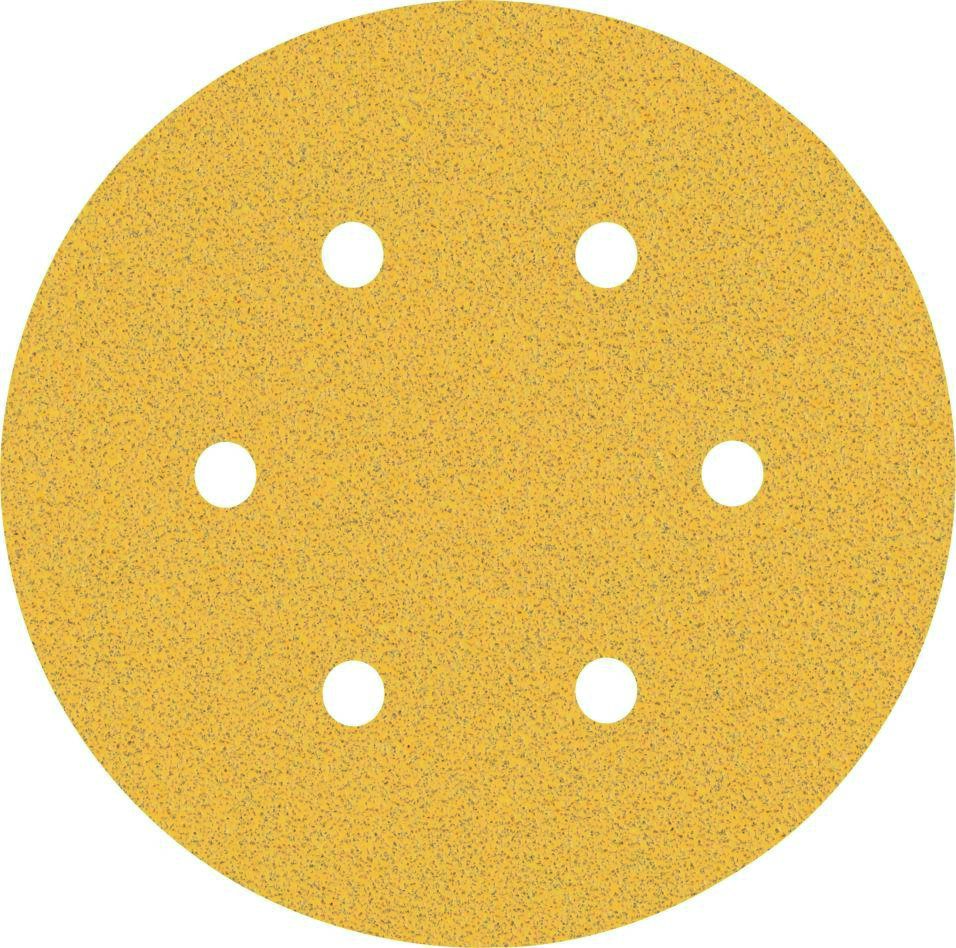 Bosch Professional Accessories 2608900815 Expert C470 abrasive paper with 6 holes for random orbit sanders 150 mm, K80 5 pieces